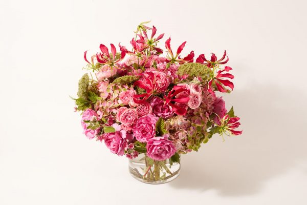 Bouquet of seasonal flowers and plants
