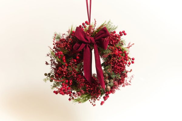 Couronne - Noel - Rouge