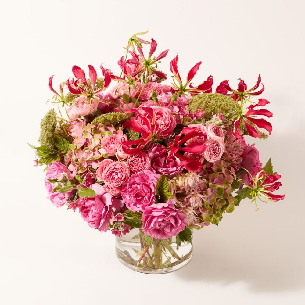 Bouquet of seasonal flowers and plants